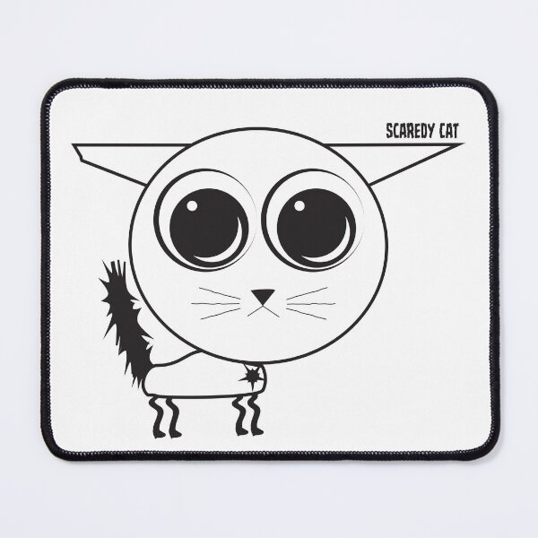 Item preview, Scaredy Cat - White Fur  designed and sold by KaijuCats.