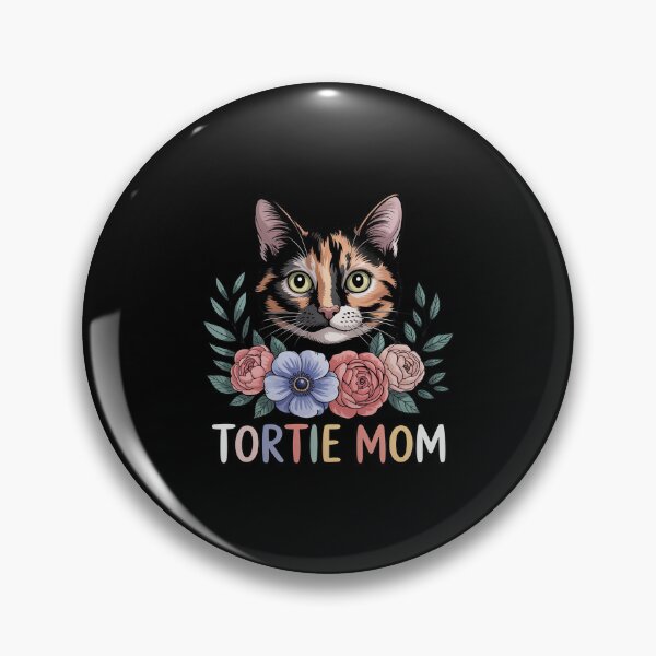 Item preview, Tortie Cat Mom Flowers Tortoiseshell Cat Owner Tortie Girl designed and sold by RustsyMin.