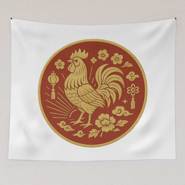 Item preview, Lunar New Year Rooster Emblem designed and sold by Vendeloc.