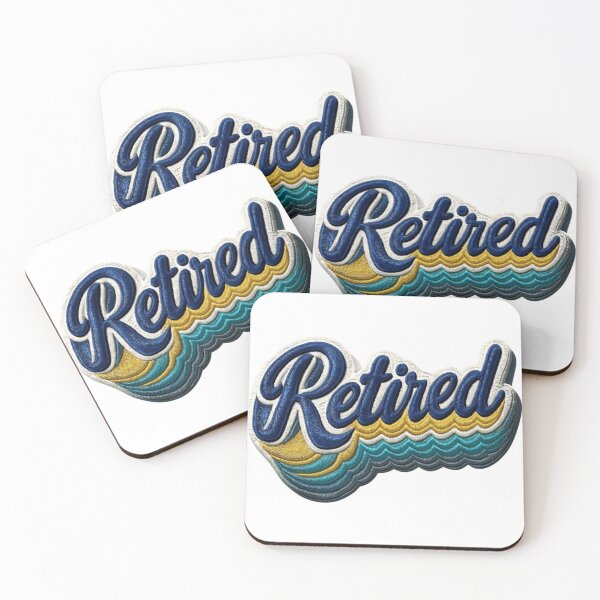 Item preview, Retro Faux embroidered Retired patch designed and sold by loveforallages.
