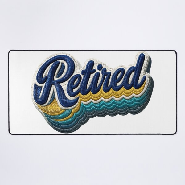 Item preview, Retro Faux embroidered Retired patch designed and sold by loveforallages.