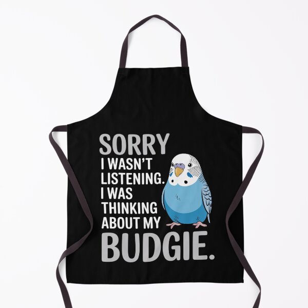 Item preview, Thinking About My Budgie Cute Budgerigar designed and sold by RustsyMin.