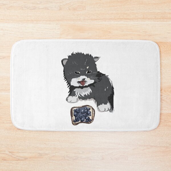 Item preview, Kitty with Blueberry toast xx designed and sold by MysticRacoon6.