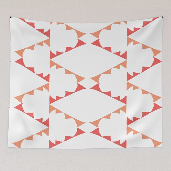 Item preview, Geometric two-toned flames designed and sold by Ldydesign.