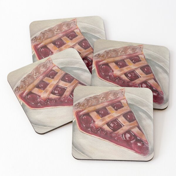 Item preview, Cherry pie gouache painting  designed and sold by June Clancy.