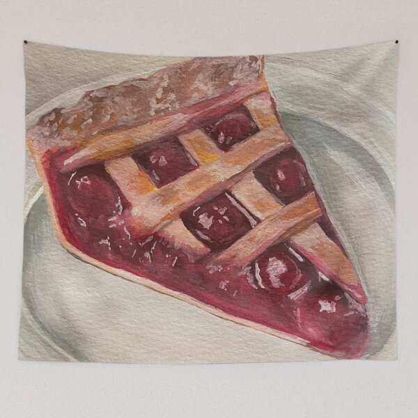 Item preview, Cherry pie gouache painting  designed and sold by June Clancy.