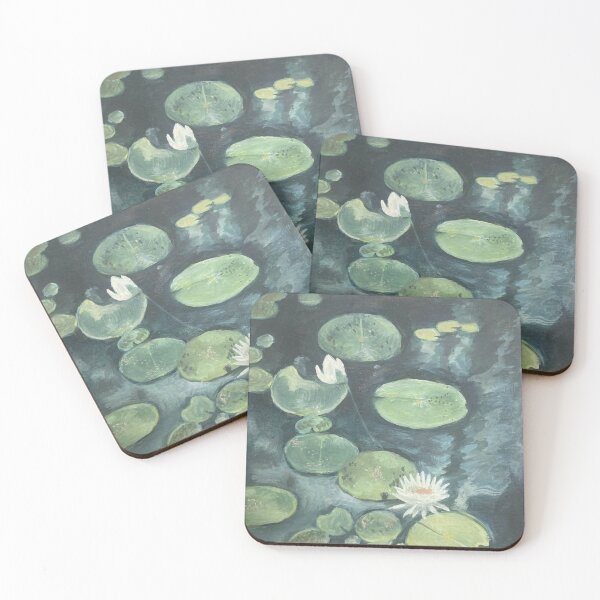 Item preview, water lilies gouache painting  designed and sold by June Clancy.