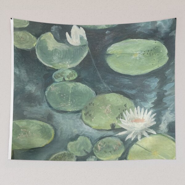 Item preview, water lilies gouache painting  designed and sold by June Clancy.