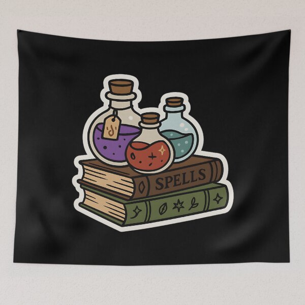 Item preview, Potion Bottles And Spell Books designed and sold by TunesSairna.