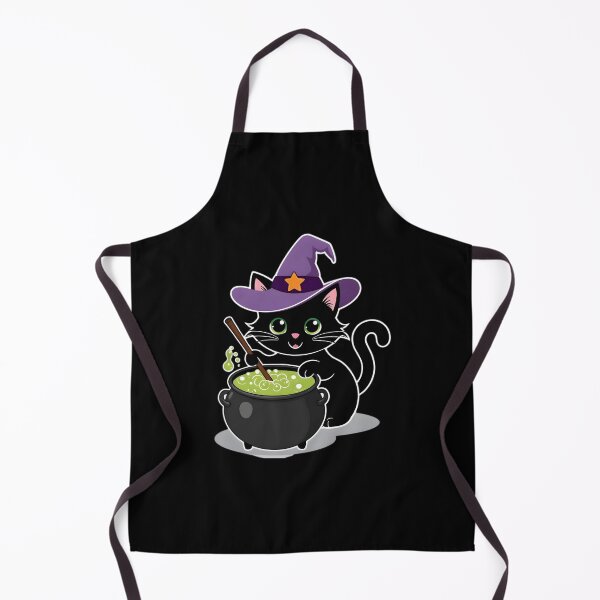 Item preview, Witch Cat Stirring Potion designed and sold by TunesSairna.