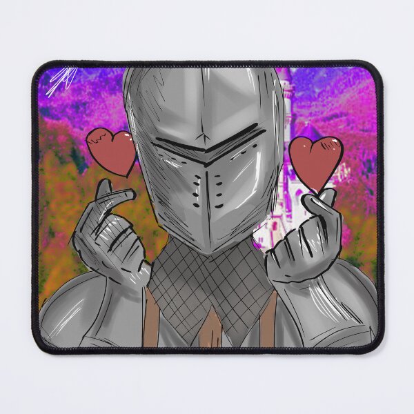 Item preview, Knight doing a heart emote (full background) designed and sold by MysticRacoon6.