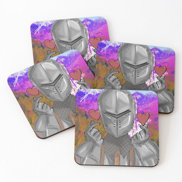 Item preview, Knight doing a heart emote (full background) designed and sold by MysticRacoon6.