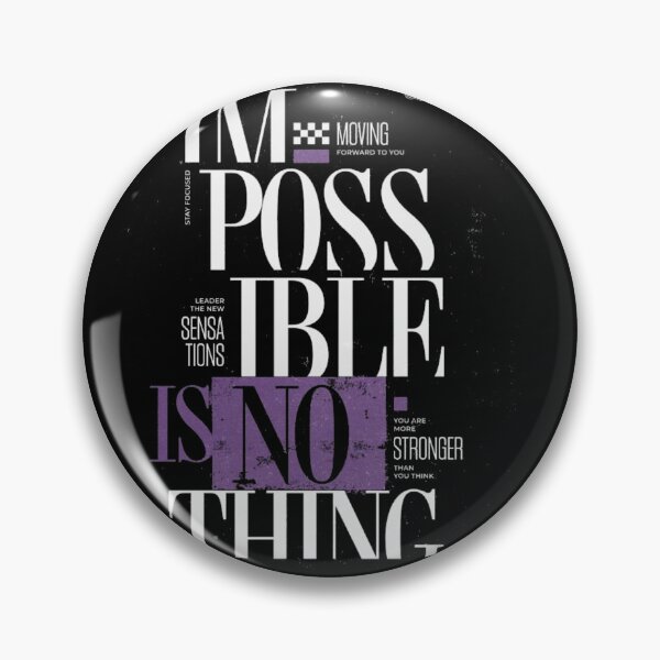 Item preview, IMPOSSIBLE IS NOTHING Stay Focused Motivational Typography Graphic Tee designed and sold by GenZFashion000.