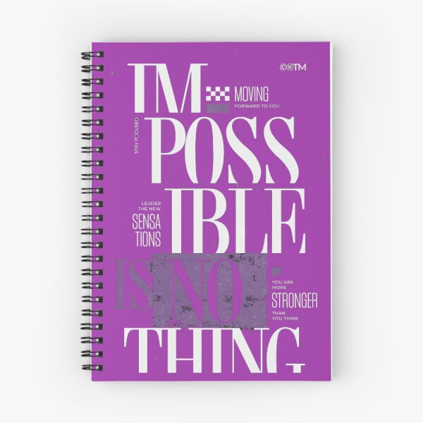 Item preview, IMPOSSIBLE IS NOTHING Stay Focused Motivational Typography Graphic Tee designed and sold by GenZFashion000.