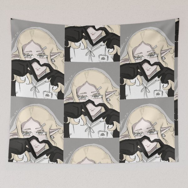 Item preview, Blonde maid elf making a heart with fingers designed and sold by MysticRacoon6.