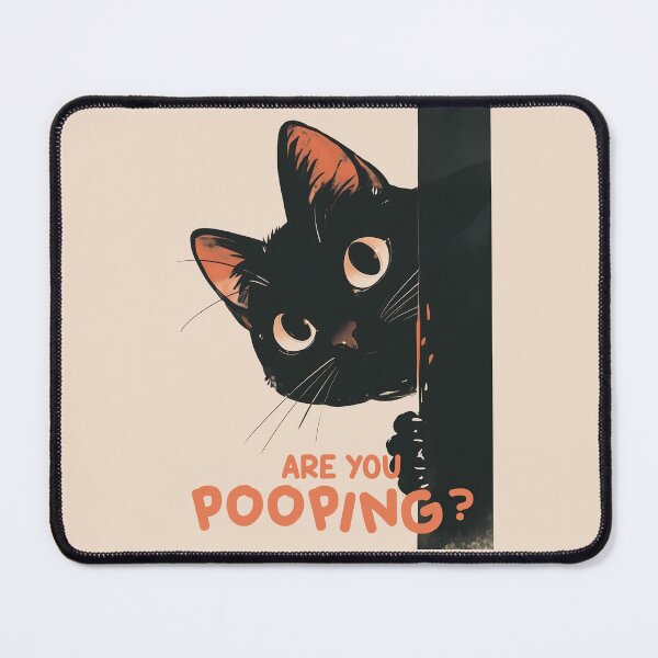 Item preview, Black Cat - Are You Pooping? designed and sold by mustbewhy.