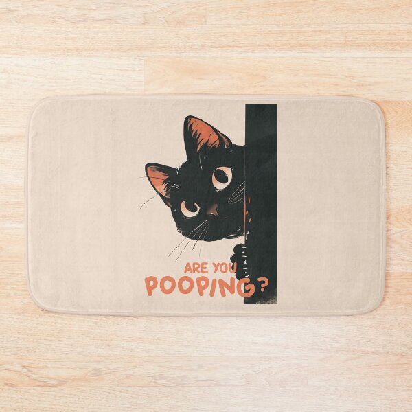 Item preview, Black Cat - Are You Pooping? designed and sold by mustbewhy.