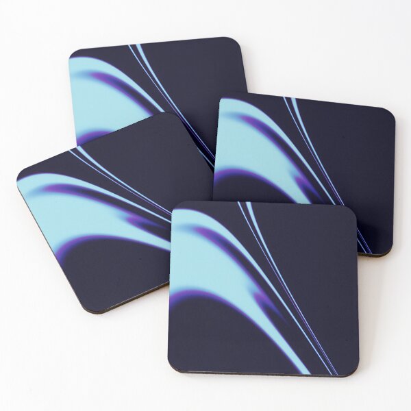 Item preview, Blueblack Abstract Oil Slick - Fluid Art Marble Pattern designed and sold by unctrlstudioo.