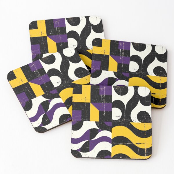 Item preview, 4 part 4 color abstract colorful geometric design designed and sold by SmashingDeals.