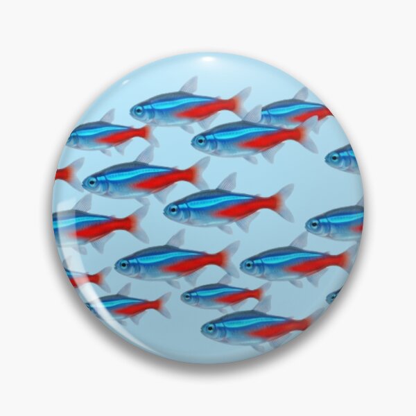 Item preview, Neon Tetra School – Colorful Tropical Aquarium Fish Art designed and sold by SimplyJasper.