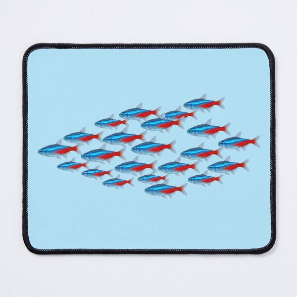 Item preview, Neon Tetra School – Colorful Tropical Aquarium Fish Art designed and sold by SimplyJasper.