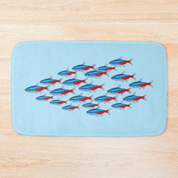 Item preview, Neon Tetra School – Colorful Tropical Aquarium Fish Art designed and sold by SimplyJasper.