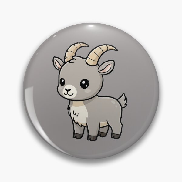 Item preview, Cute Baby Ibex Goat Cartoon With Big Eyes designed and sold by LightArt25.
