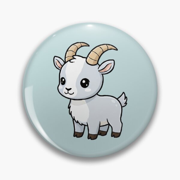 Item preview, Cute Baby Ibex Goat Cartoon With Big Eyes designed and sold by LightArt25.
