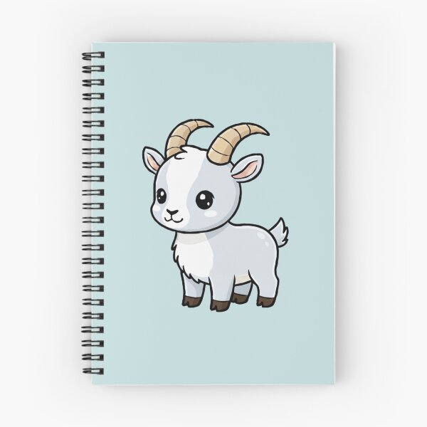 Item preview, Cute Baby Ibex Goat Cartoon With Big Eyes designed and sold by LightArt25.