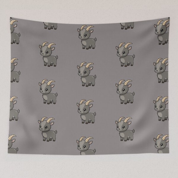 Item preview, Cute Baby Ibex Goat Cartoon With Big Eyes designed and sold by LightArt25.