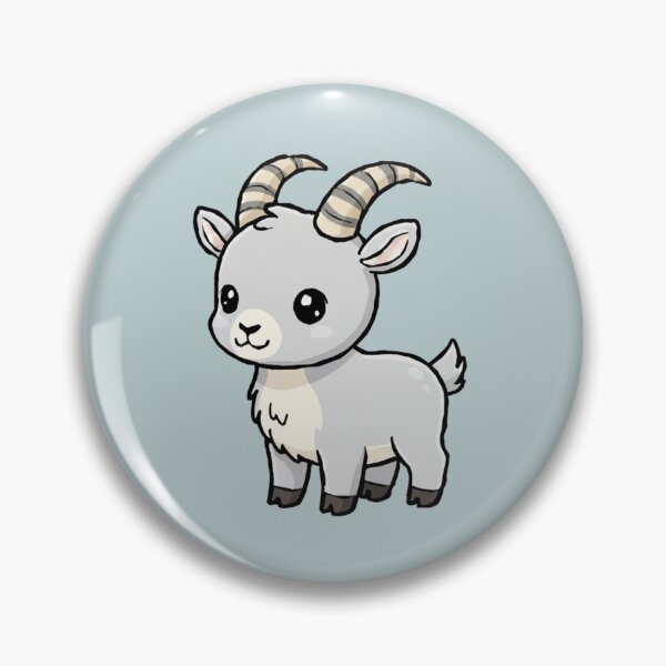 Item preview, Cute Baby Ibex Goat Cartoon With Big Eyes designed and sold by LightArt25.