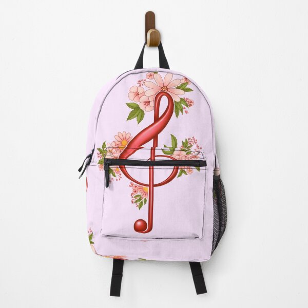 Item preview, Floral Treble Clef Music Note Art designed and sold by HumTumMe.