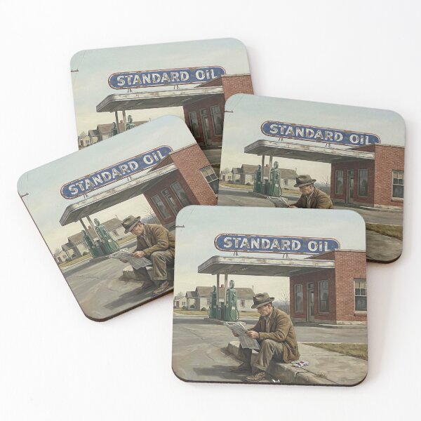 Item preview, Vintage Standard Oil Roadside Scene designed and sold by Random Designs.