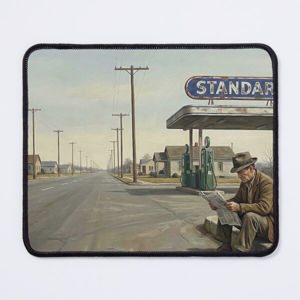 Item preview, Vintage Standard Oil Roadside Scene designed and sold by Random Designs.