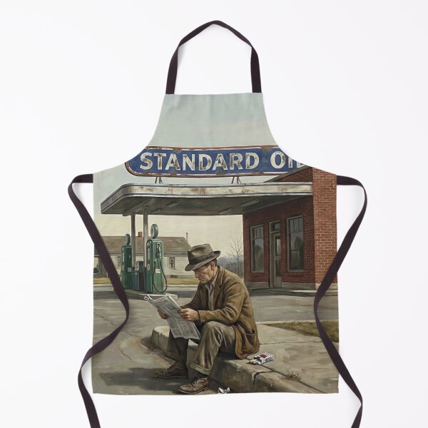 Item preview, Vintage Standard Oil Roadside Scene designed and sold by Random Designs.