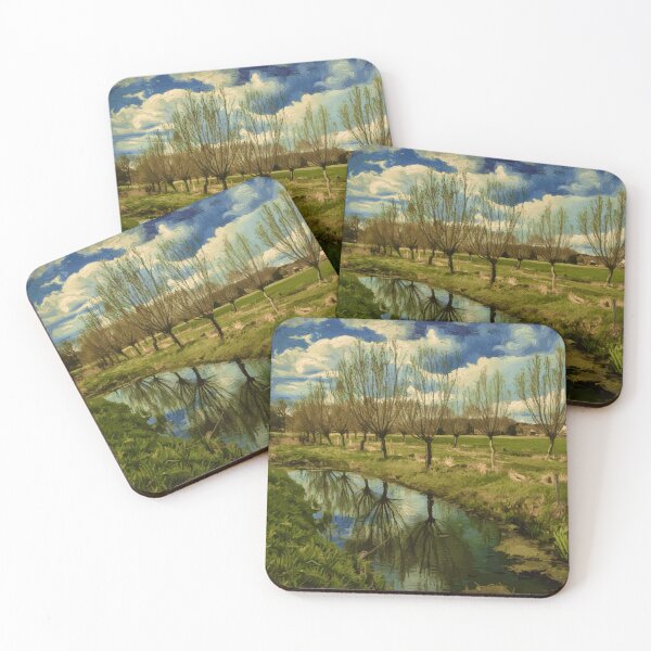 Item preview, Pollard Willow Tree Reflections After Van Gogh designed and sold by Vicky Brago-Mitchell®.