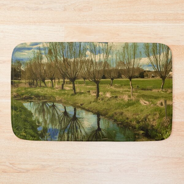 Item preview, Pollard Willow Tree Reflections After Van Gogh designed and sold by Vicky Brago-Mitchell®.