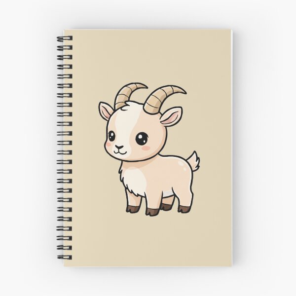 Item preview, Cute Baby Ibex Goat Cartoon With Big Eyes designed and sold by LightArt25.