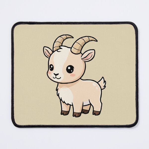 Item preview, Cute Baby Ibex Goat Cartoon With Big Eyes designed and sold by LightArt25.