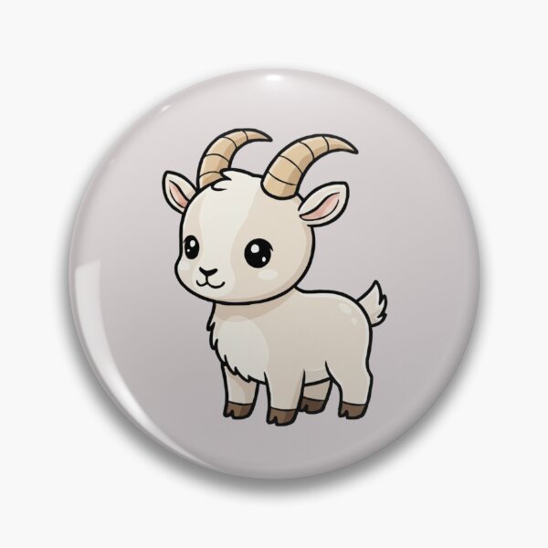Item preview, Cute Baby Ibex Goat Cartoon With Big Eyes designed and sold by LightArt25.