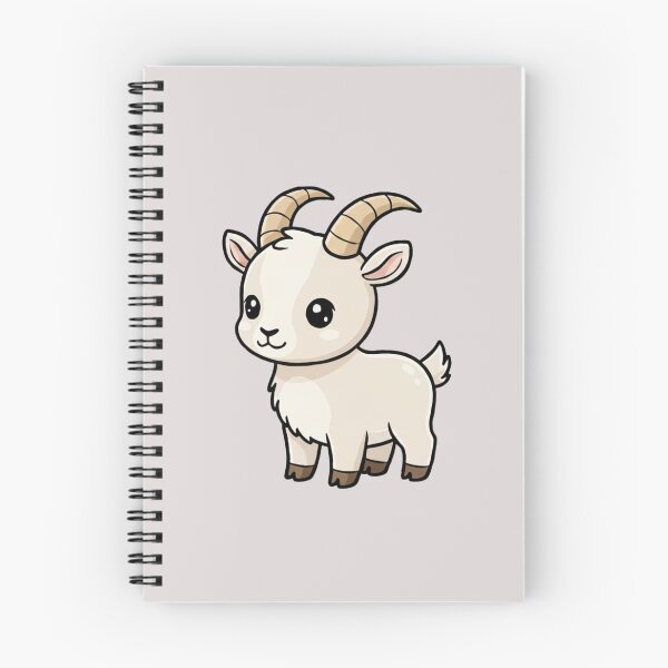 Item preview, Cute Baby Ibex Goat Cartoon With Big Eyes designed and sold by LightArt25.