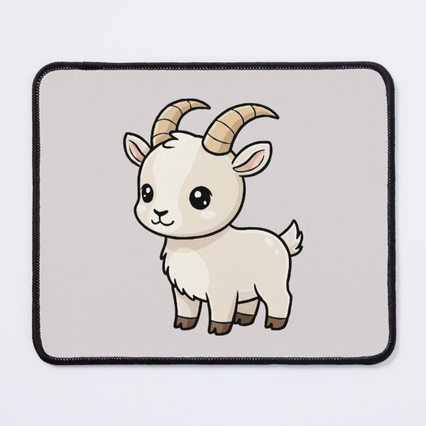 Item preview, Cute Baby Ibex Goat Cartoon With Big Eyes designed and sold by LightArt25.