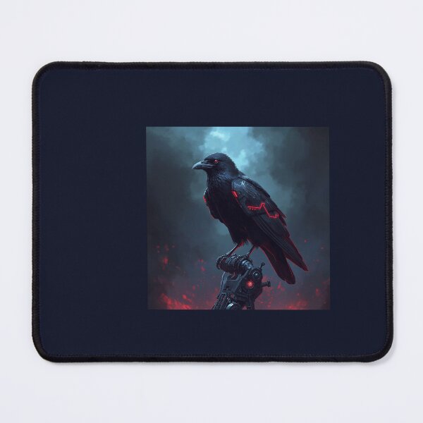 Item preview, Cyber Samurai Raven – Futuristic Tech Art designed and sold by Mudgut.