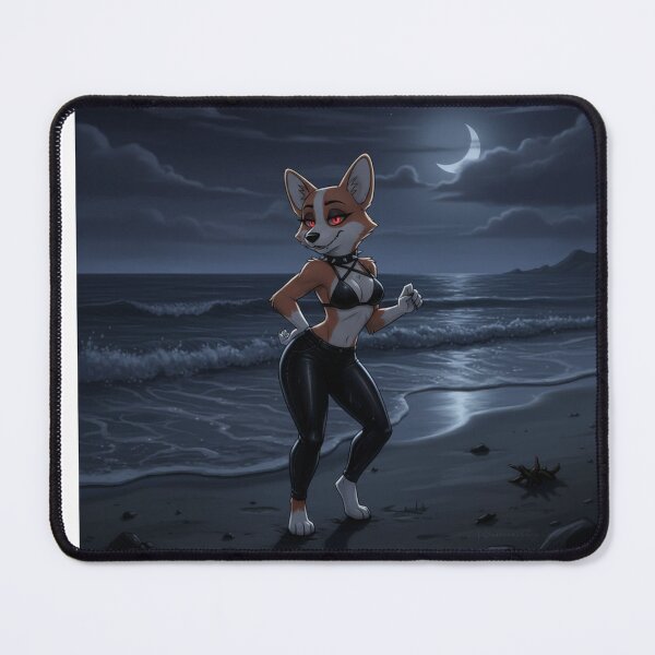 Item preview, Goth Corgi Hellhound on beach at night designed and sold by Prestons Corner.