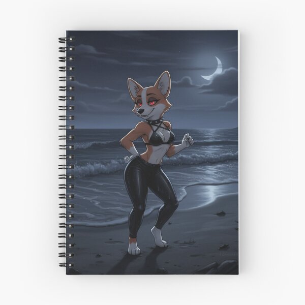 Item preview, Goth Corgi Hellhound on beach at night designed and sold by Prestons Corner.