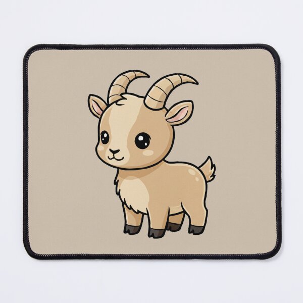 Item preview, Cute Baby Ibex Goat Cartoon With Big Eyes designed and sold by LightArt25.