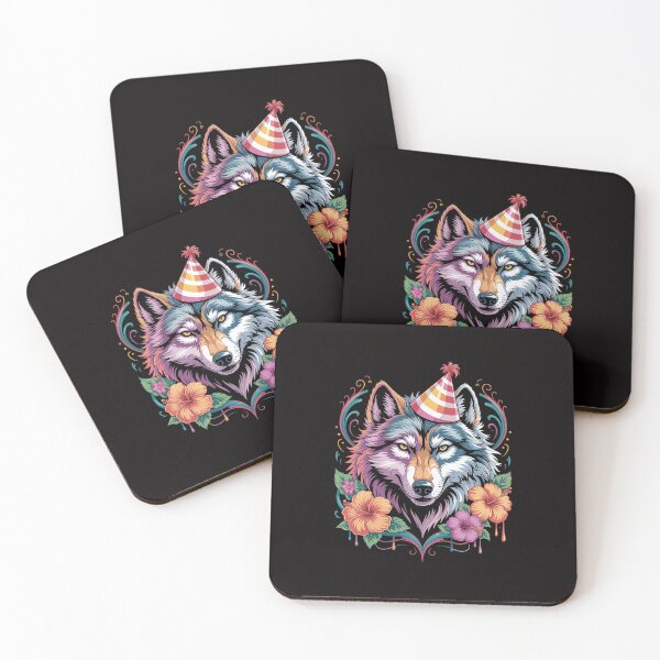 Item preview, Cute Wolf Party Birthday Themed Festive Wolves Lover Themed designed and sold by margaridroso.