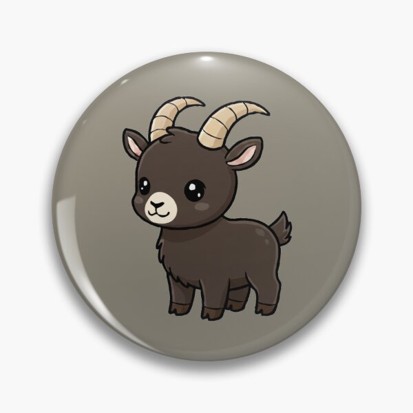 Item preview, Cute Baby Ibex Goat Cartoon With Big Eyes designed and sold by LightArt25.