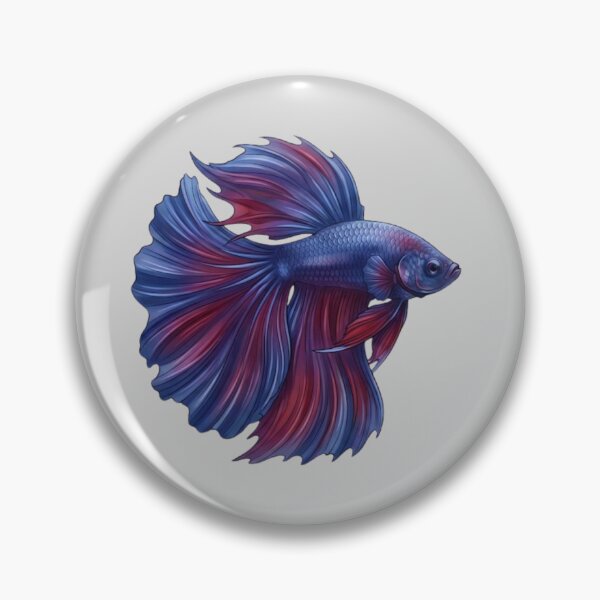 Item preview, Majestic Betta Fish Art – Vibrant Siamese Fighting Fish Illustration designed and sold by SimplyJasper.