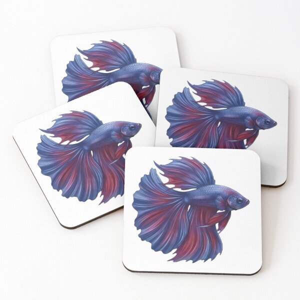 Item preview, Majestic Betta Fish Art – Vibrant Siamese Fighting Fish Illustration designed and sold by SimplyJasper.